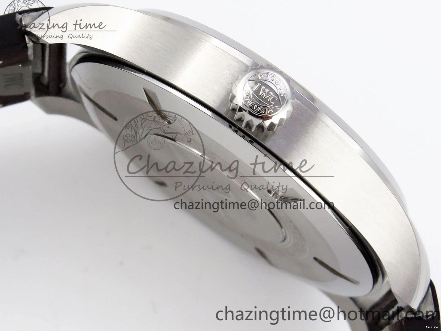 MIROTIME 0127 Pilot Mark XX IW328205 ZF 1:1 Best Edition Green Dial on Brown Leather Strap A UrbanStyle 7029